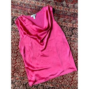 Dressbarn Fuchsia Cowl Neck Tank Blouse